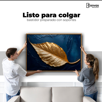 Cuadro Decorativo Luz Dorada Sereno - Colgar