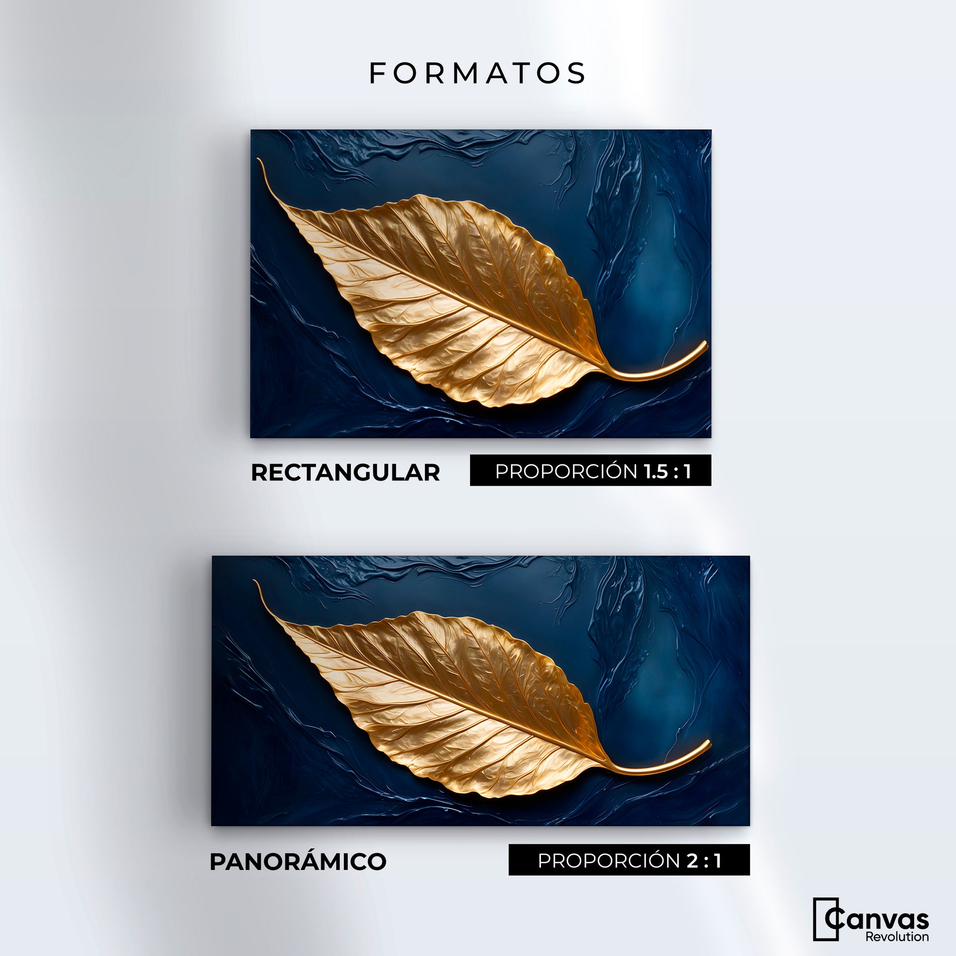 Cuadro Decorativo Luz Dorada Sereno - Formatos