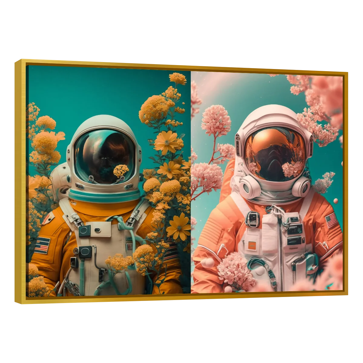 Astronauta con Flores