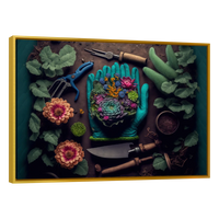 Guantes de Jardín con Flores
