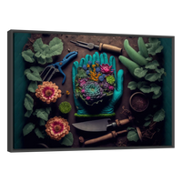 Guantes de Jardín con Flores