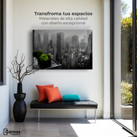 Cuadro Decorativo Ciudad Niebla Gris - Montaje 1