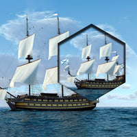 Barcos Velero En Altamar Azul