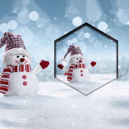 Hombre De Nieve Alegre