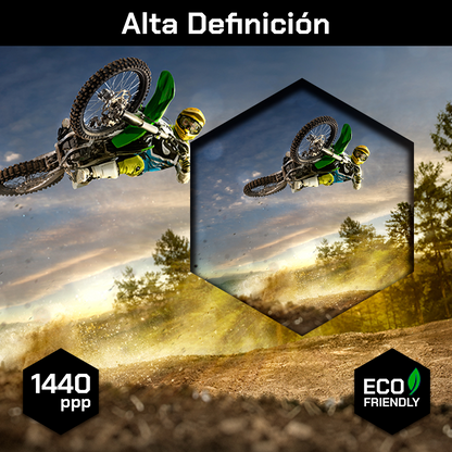 Motocross Verde Sobre Alturas