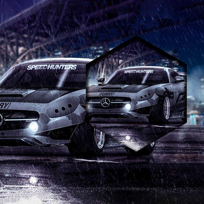 Mercedes Benz Bajo La Lluvia