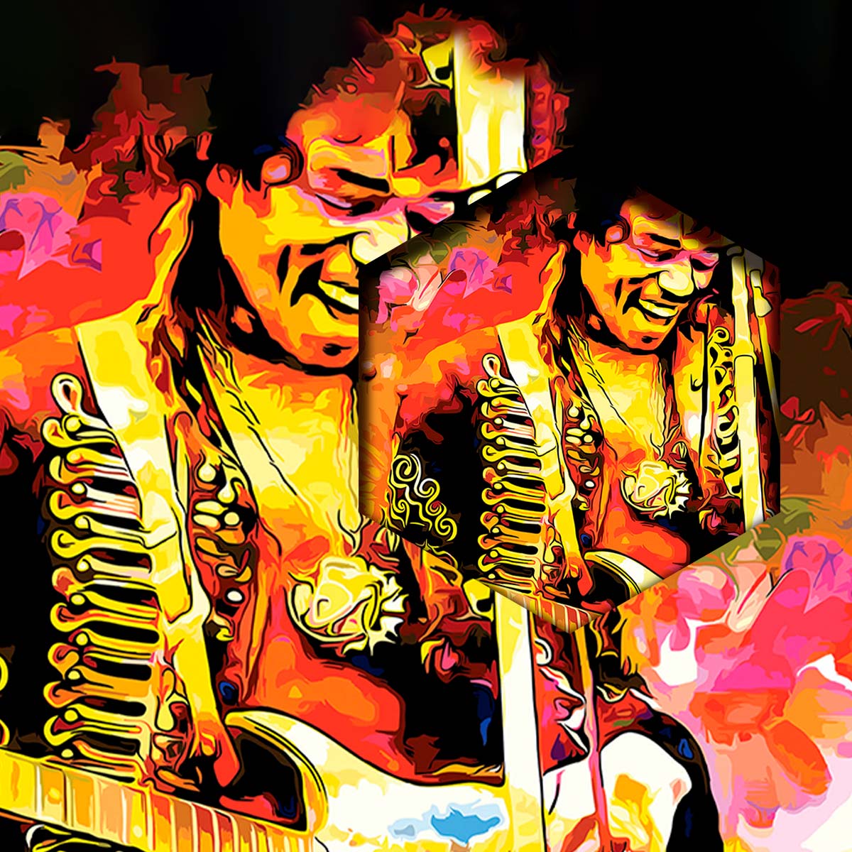Retrato Jimmy Hendrix