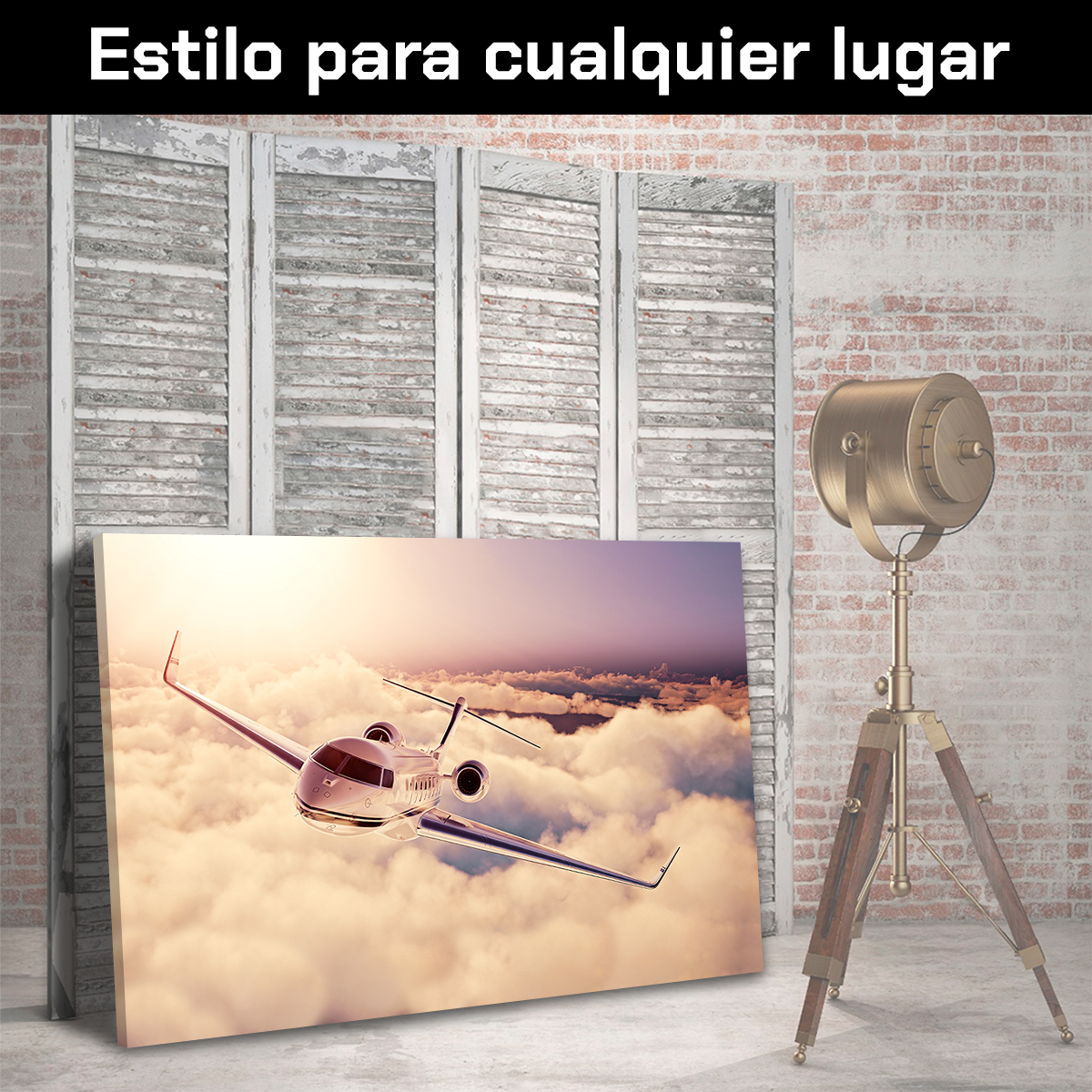 Avión Volando Sobre Nubes