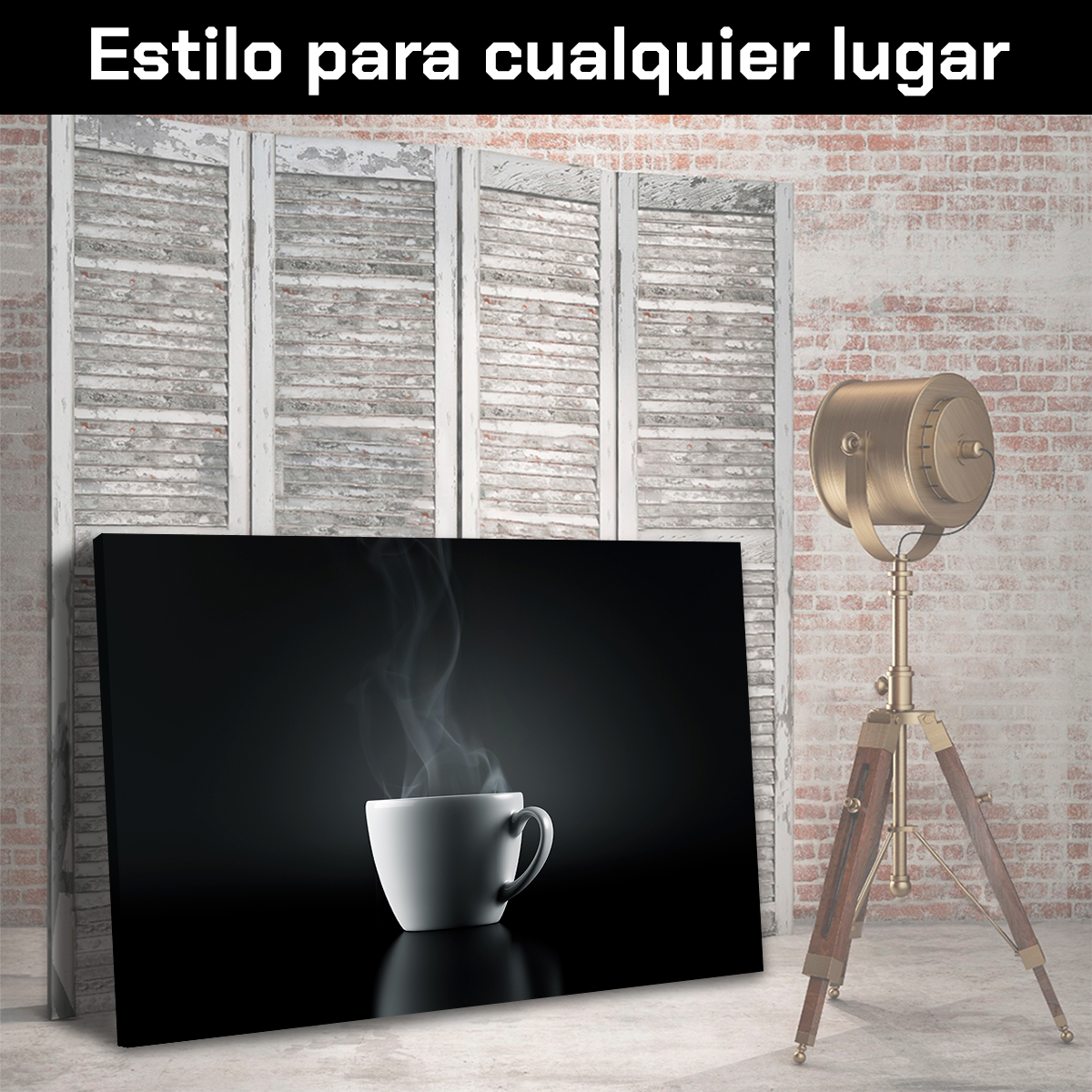 Café Caliente En Fondo Negro