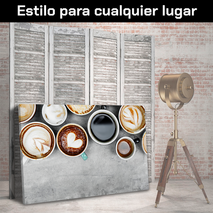Café En Distintas Tazas De Colores