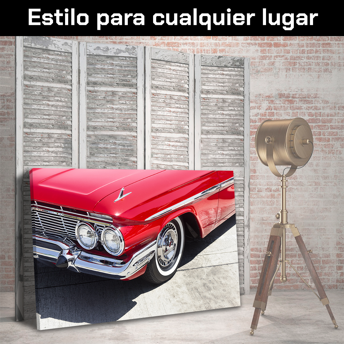 Faros De Auto Rojo Vintage