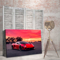 Lamborghini Bajo Atardecer