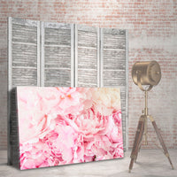 Cama de Peonias Rosas