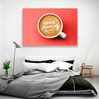 Canvas Café Frase Good Morning