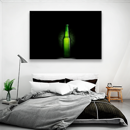 Cerveza En Botella De Vidrio Verde