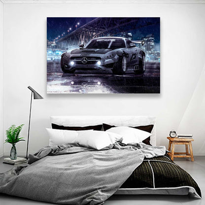 Mercedes Benz Bajo La Lluvia