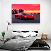 Lamborghini Bajo Atardecer