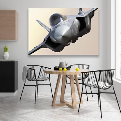 Jet F35 Gris Volando
