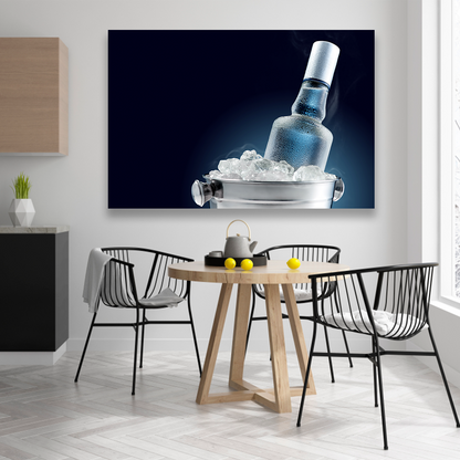 Vodka Sobre Cubeta Con Hielos