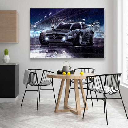 Mercedes Benz Bajo La Lluvia