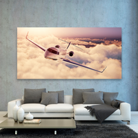 Avión Volando Sobre Nubes