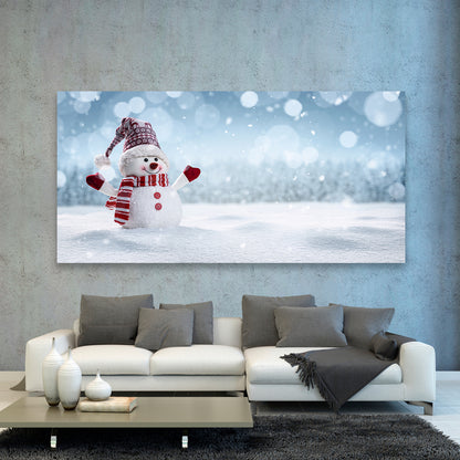 Hombre De Nieve Alegre