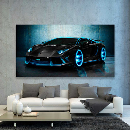 Lamborghini Azul Neon