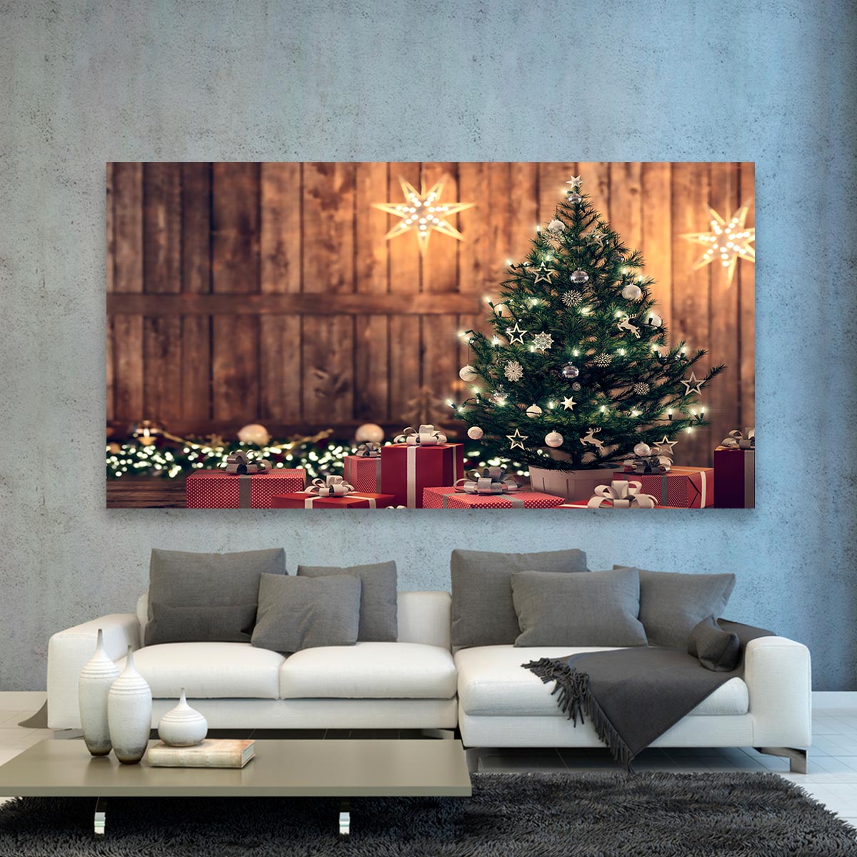 Navidad Pino y Regalos