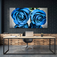 Rosas Azules con Gotas