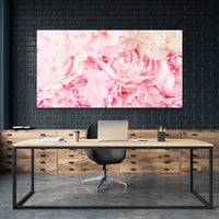 Cama de Peonias Rosas