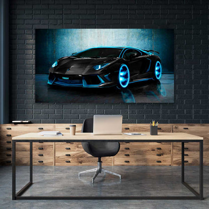 Lamborghini Azul Neon