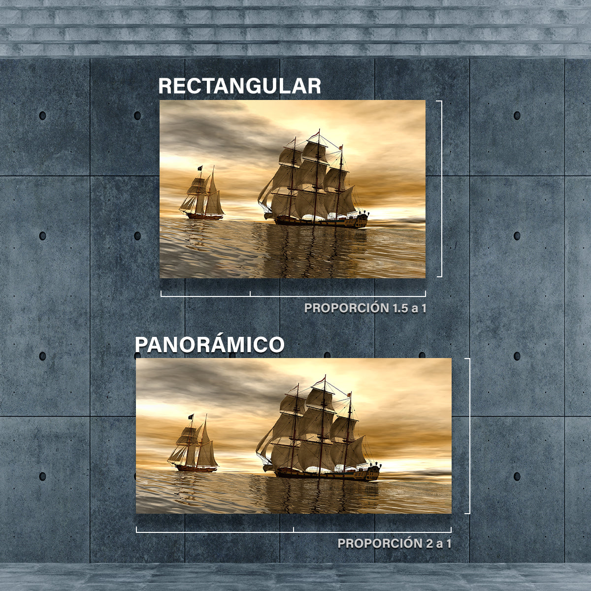 Barcos Piratas En El Mar Atardecer