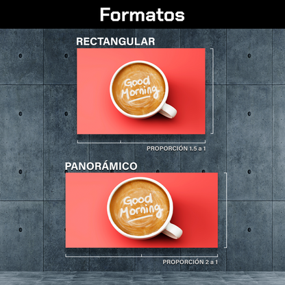 Canvas Café Frase Good Morning