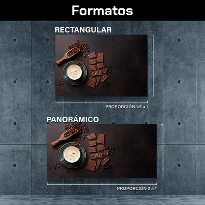 Café En Grano Y Barras De Chocolate