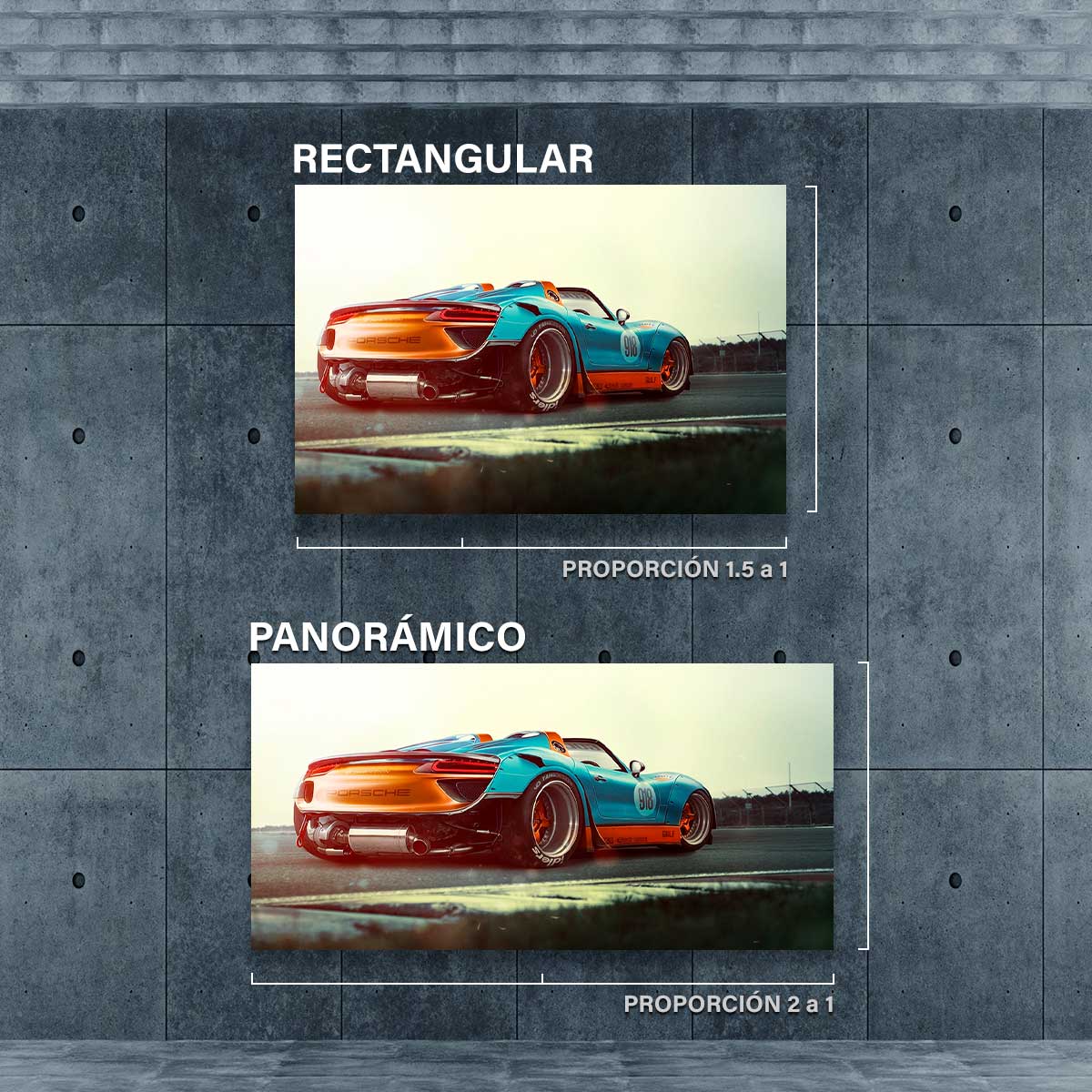 Porsche Atardecer