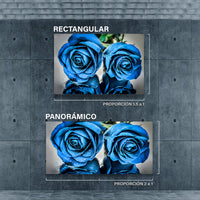 Rosas Azules con Gotas