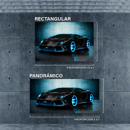 Lamborghini Azul Neon