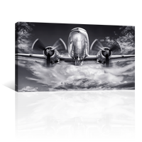 Avion Metalico En Las Nubes