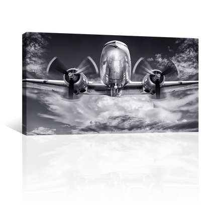 Avion Metalico En Las Nubes
