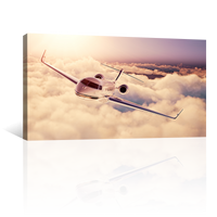 Avión Volando Sobre Nubes