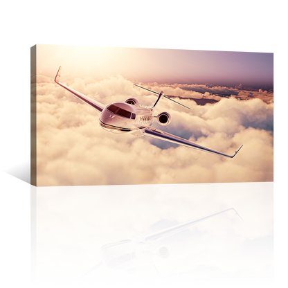 Avión Volando Sobre Nubes