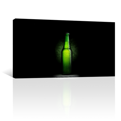 Cerveza En Botella De Vidrio Verde