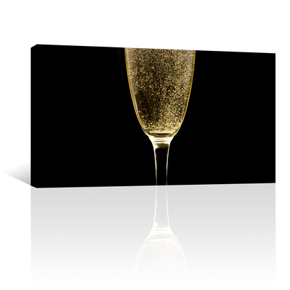 Vino Champagne Burbujeante En Copas