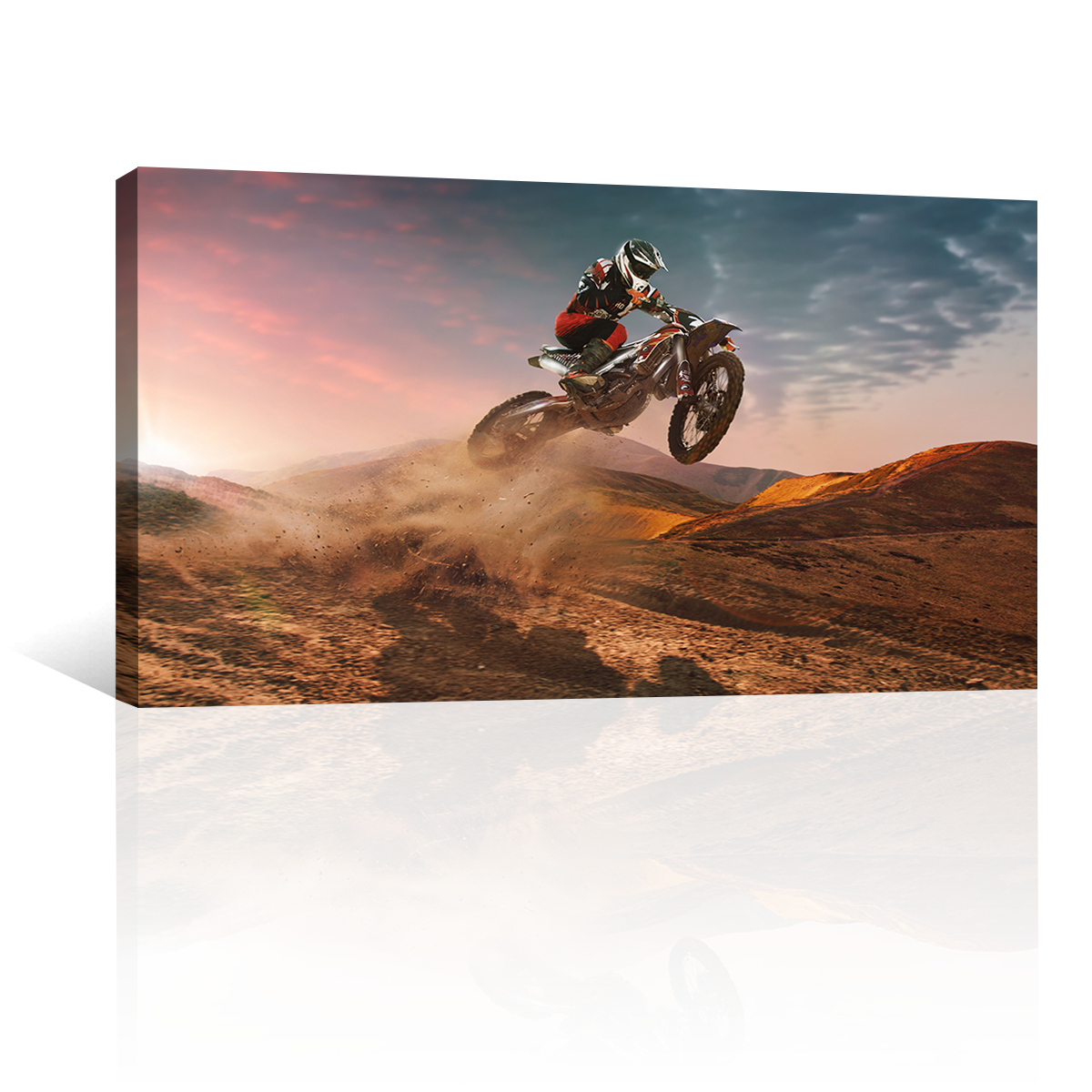 Motocross Saltando Las Dunas