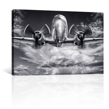 Avion Metalico En Las Nubes