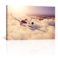 Avión Volando Sobre Nubes