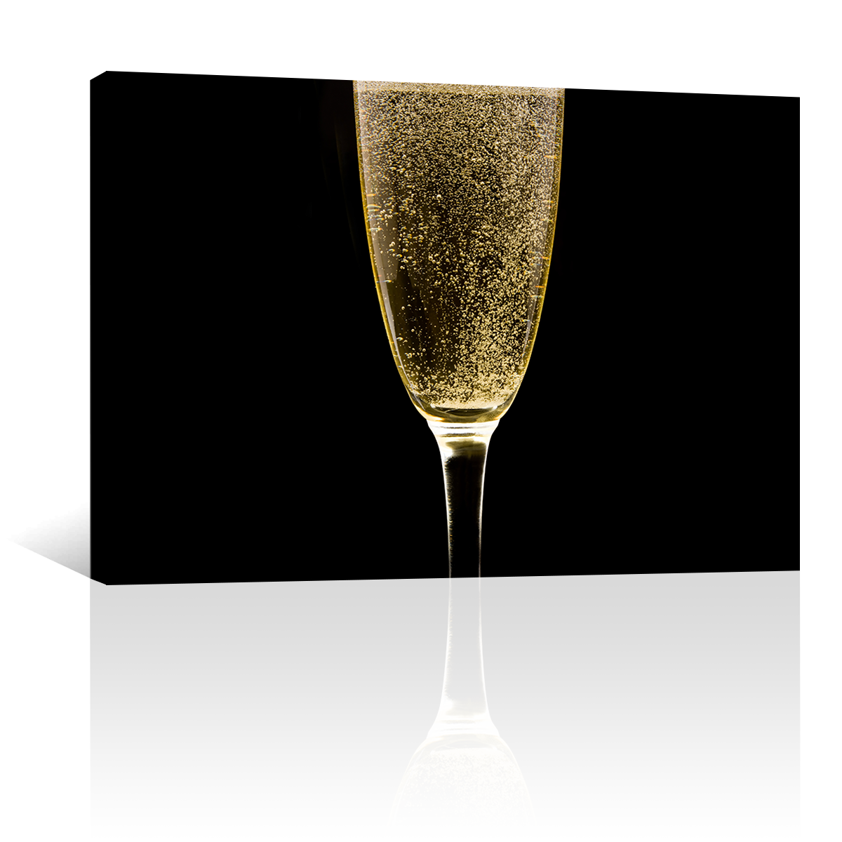 Vino Champagne Burbujeante En Copas
