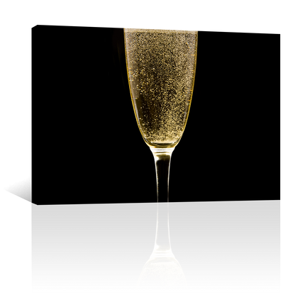 Vino Champagne Burbujeante En Copas