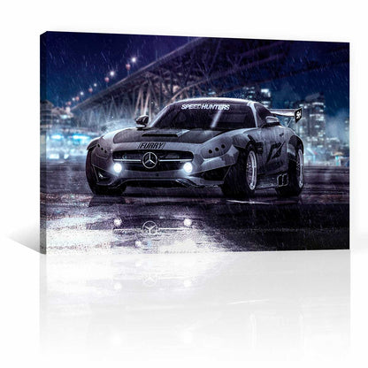 Mercedes Benz Bajo La Lluvia