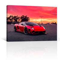 Lamborghini Bajo Atardecer
